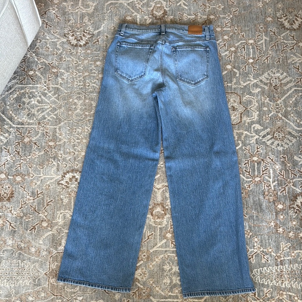 Evereve Light Blue Wide Leg Jeans - Picture 6 of 6